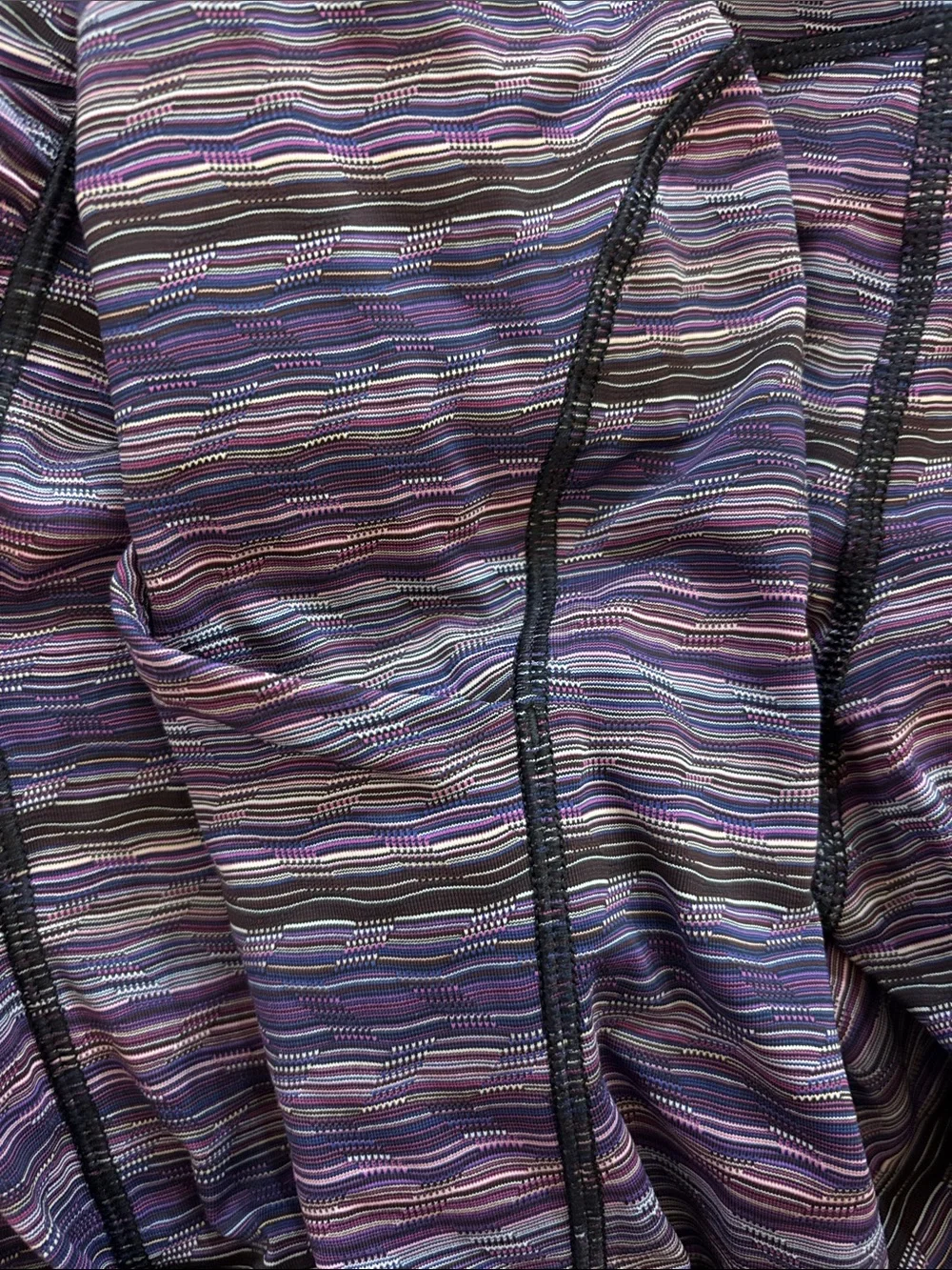 lululemon athletica Purple Multistripe Active Leggings